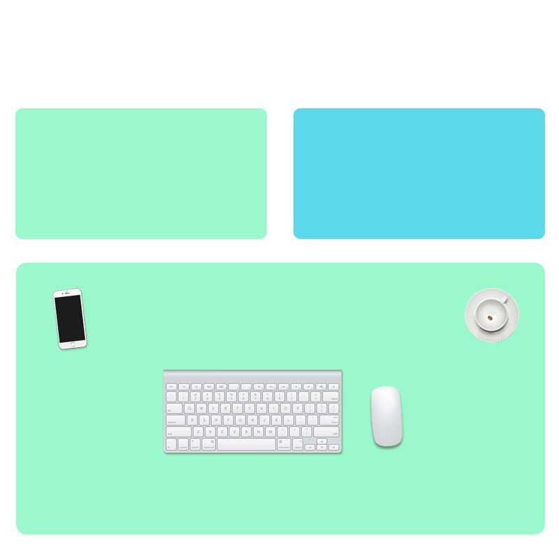 Mouse Pad Extra Large PU Leather Double-sided Anti-slip Writing Gaming Desk Mats Keyboard Mats Laptop Mouse Mat for Office Home: 300x600x1.8mm H