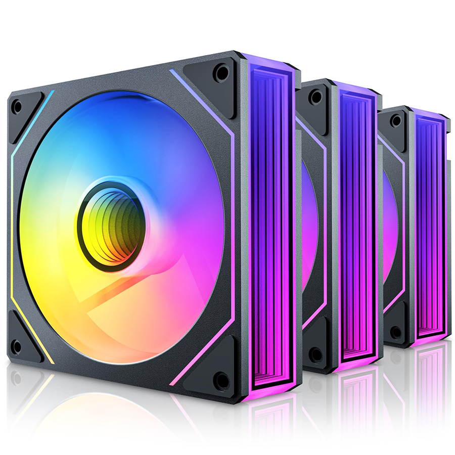 Prism 7 Pro Fan 120 mm Single Pack ARGB Fan Infinity Mirror Daisy Chain ﻿