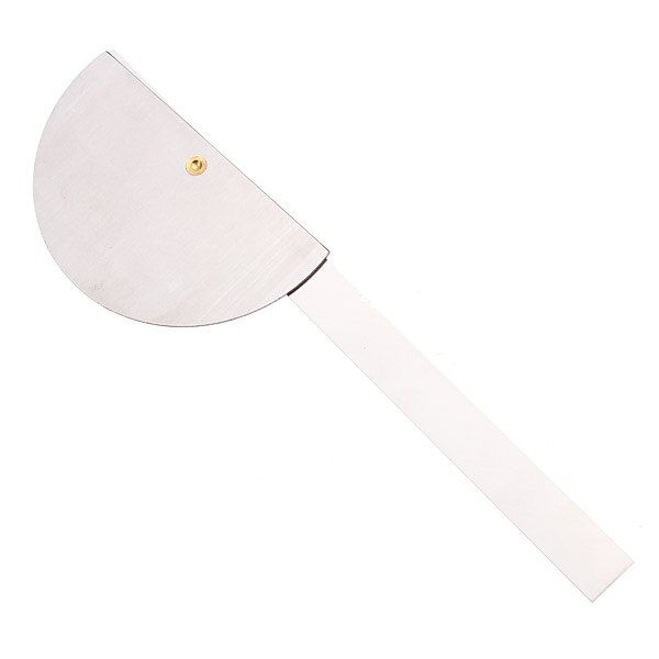 90 x 150mm Protractor Round Head Stainless Steel 0-180 Degree Angle Ruler Adjustable Universal Measuring Tool Angle Finder Gauge