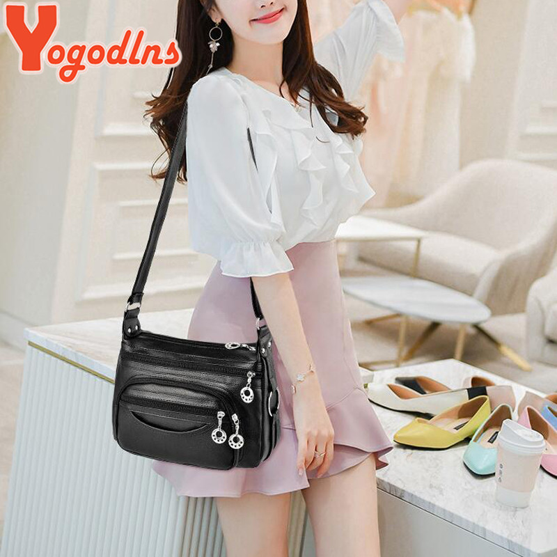 Yogodlns , bolso Crossboy para mujer, bolsos de cuero PU para mujer, bolsos de hombro de para mujer, bolso grande de hombro para señora, Bolsa