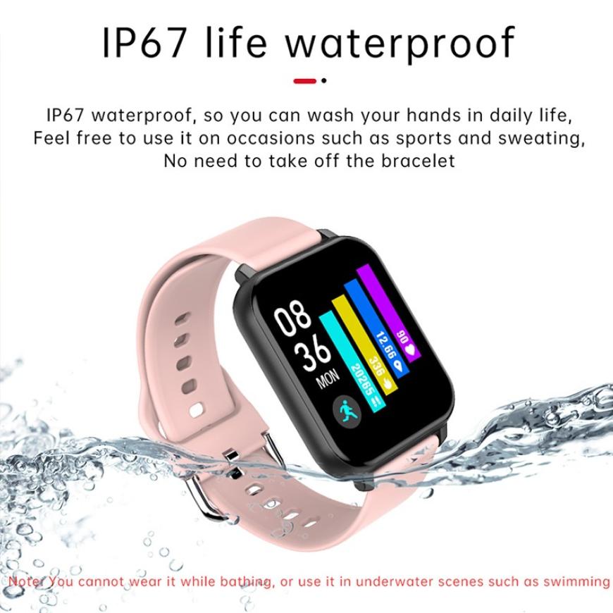 T82 Slimme Horloge 1.55 Inch Full Touch Screen Sport Fitness Smartwatch Mannen Vrouwen Hartslag Bloeddruk Horloge