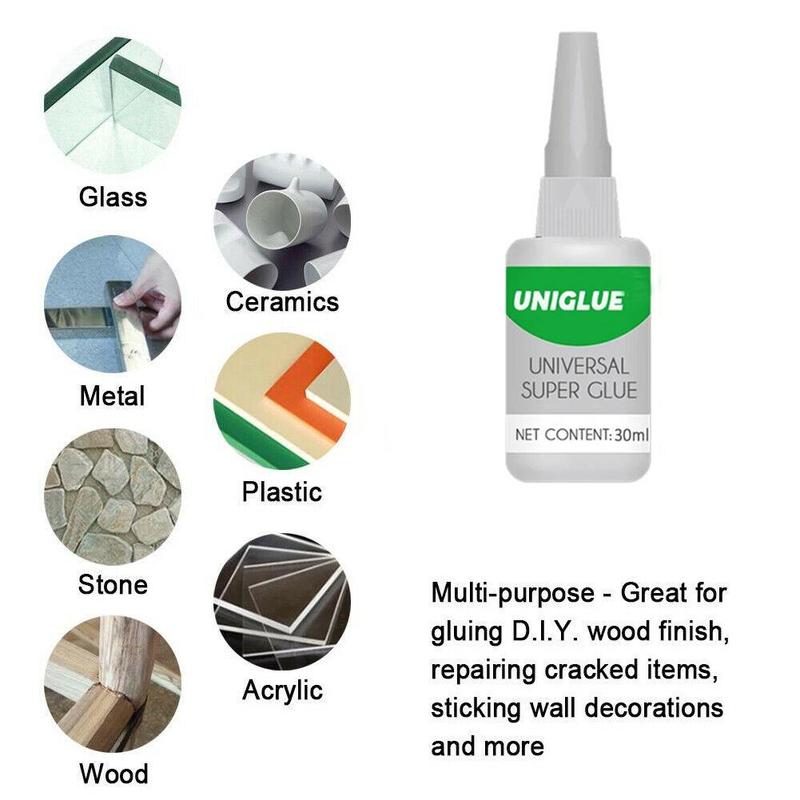 30ml universal super lim flise reparationsmiddel lim egnet reparation sten metal træ til sko plast limning glas  r4 s 4