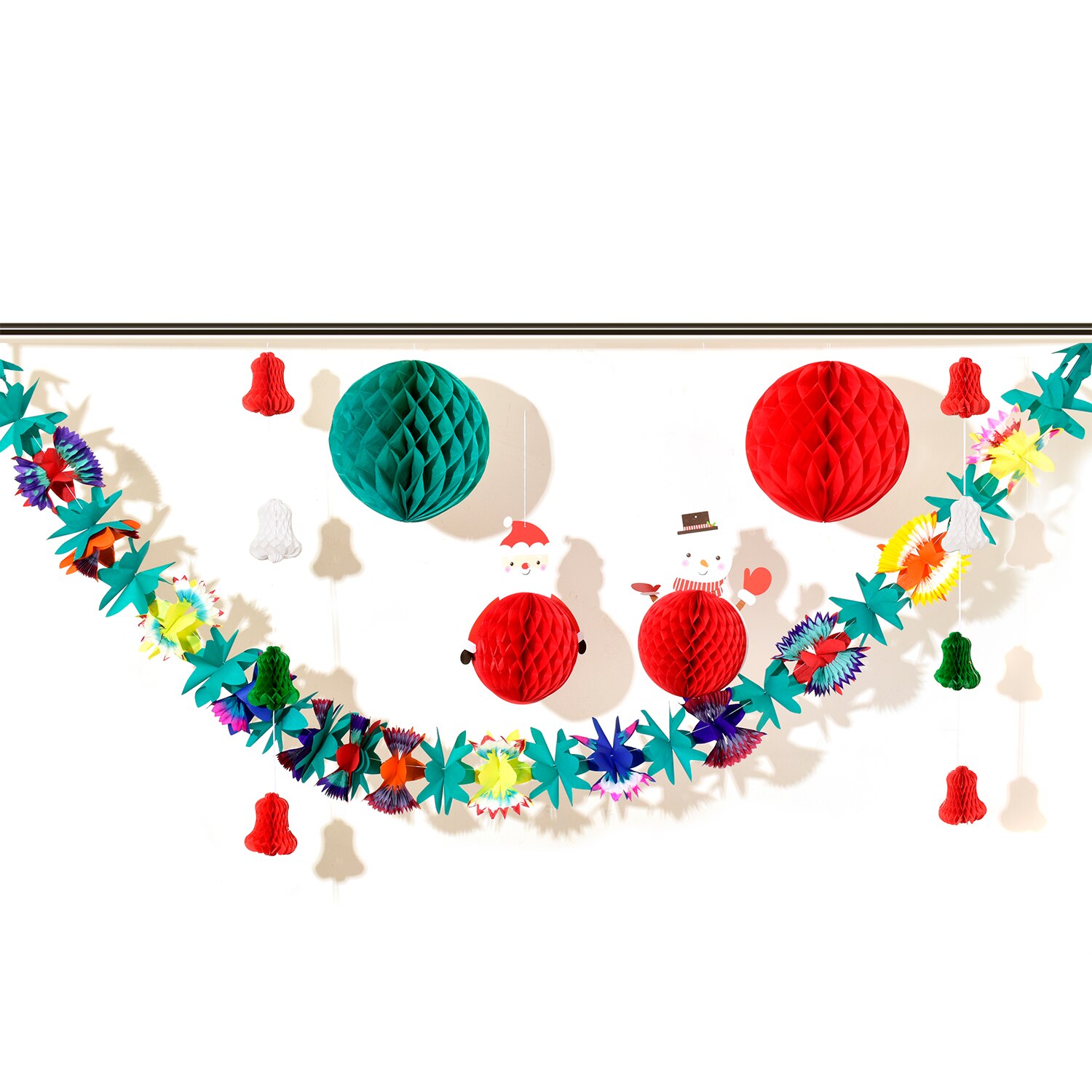 Christmas Ornament Artificial Paper Christmas Trees Hanging Decoration with Hanging Loop Decor for Home Christmas