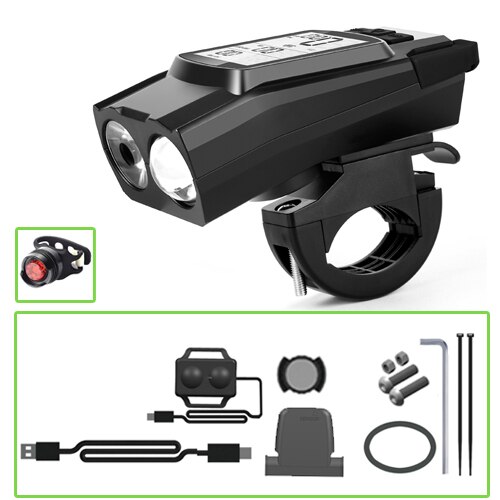 Bike Speed Meter Digital Bike Computer Multifunction Waterproof Sports Sensors Bicycle Speedometer Bike Light Horn 3 in 1: Black B2