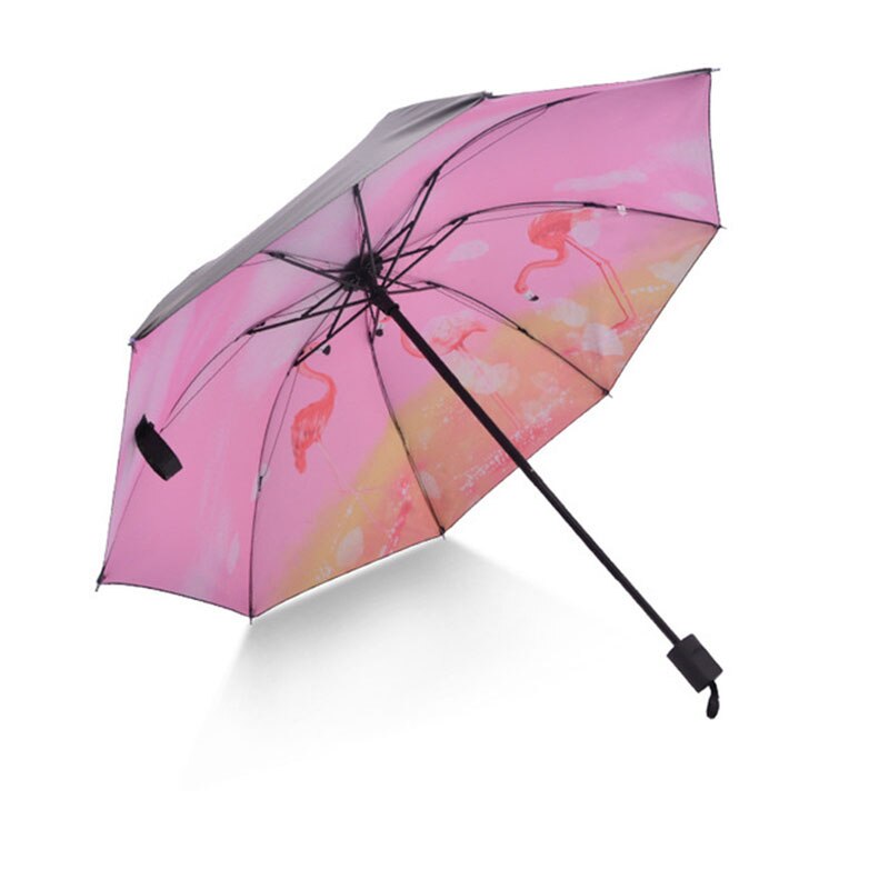 Yada lila lotusblommor paraply för kvinnor hopfällbara prinsess paraplyer blommigt vattentätt paraply parasoll parapluie  ys200039: Ys200039 mt 7