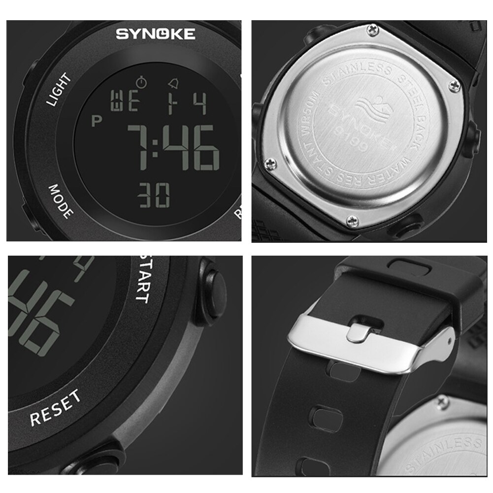 Unisex Outdoor Waterdichte Alarm Plastic Band Datum Display Paar Lover Sport Digital Electronics Polshorloge Relojes