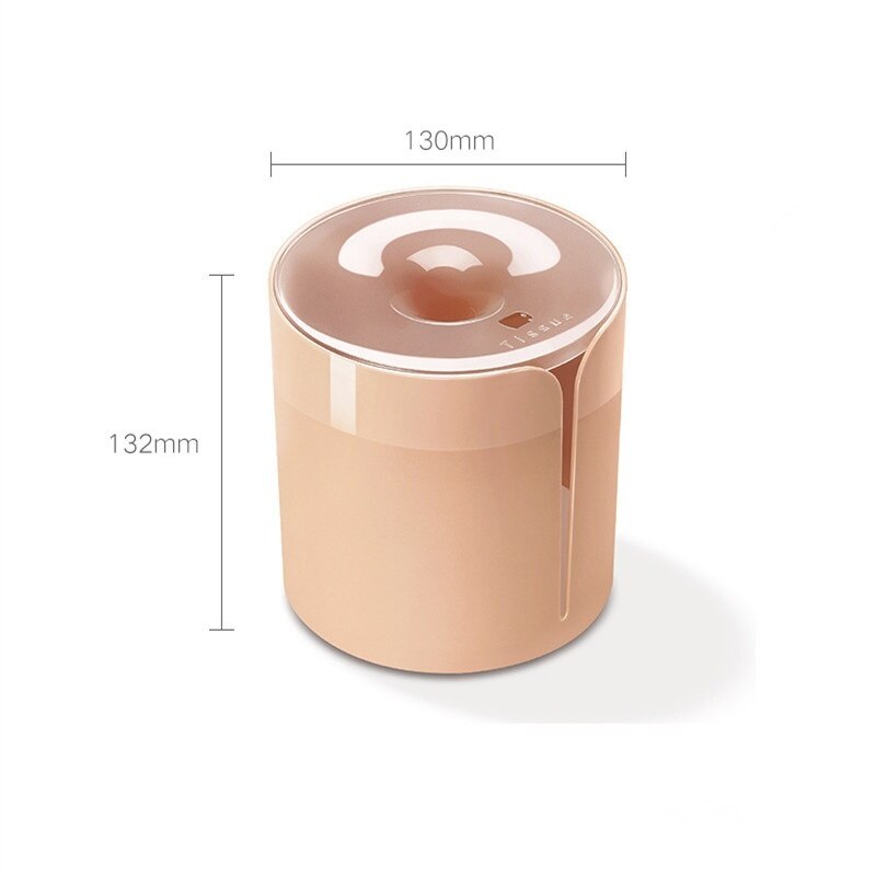 1 Pc Round Tissue Box Bathroom Roll Paper Holder Plastic Tissue Dispenser Case Round Waterproof Paper Storage Rack Container