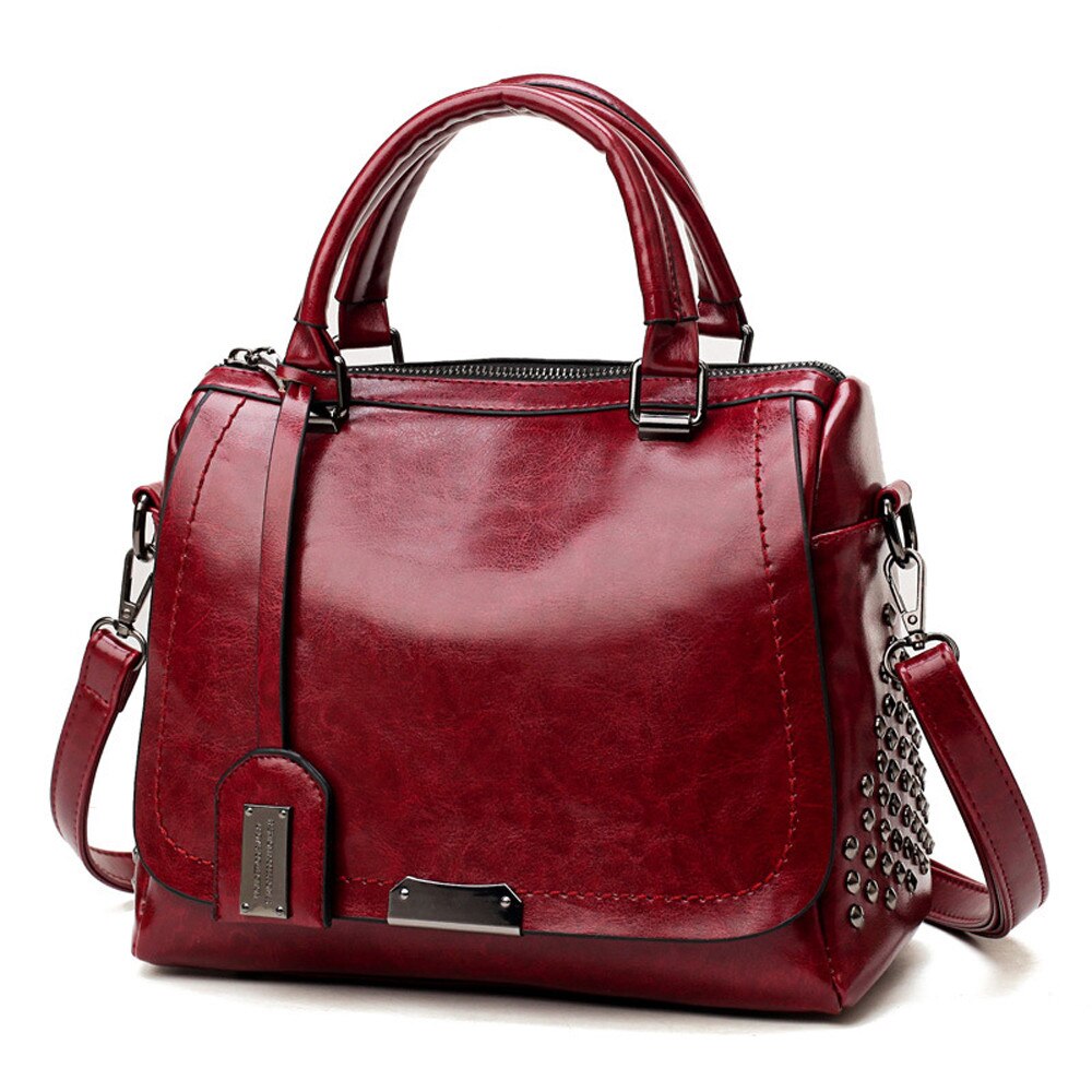 Aelicy En Cuir Sacs À Main Gros Femmes Sac De décontracté Femme Sacs Coffre Fourre-Tout Espagnole Sac À Bandoulière Dames Grand Bolsos: Wine