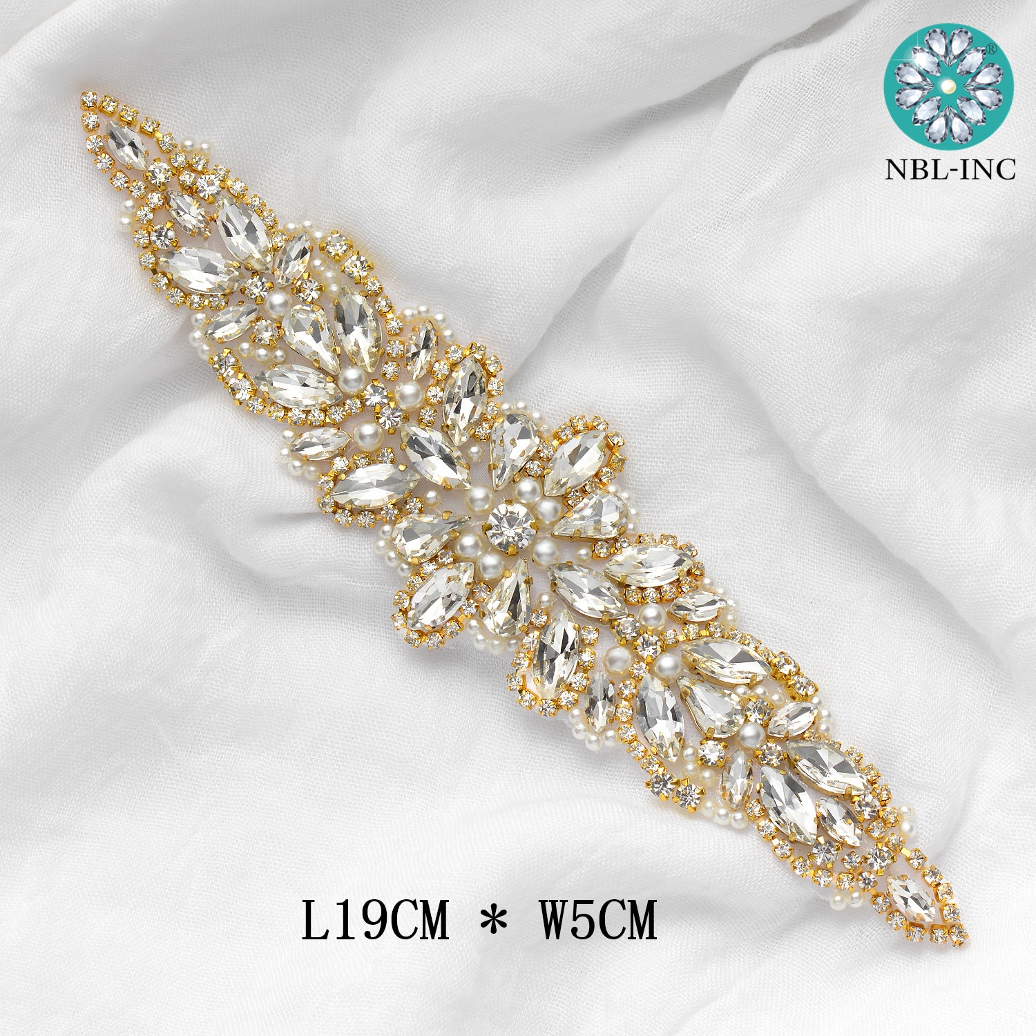 Cinturón de apliques de novia de cristal dorado y rosa, accesorios de vestido de novia, WDD0974, 1 ud.