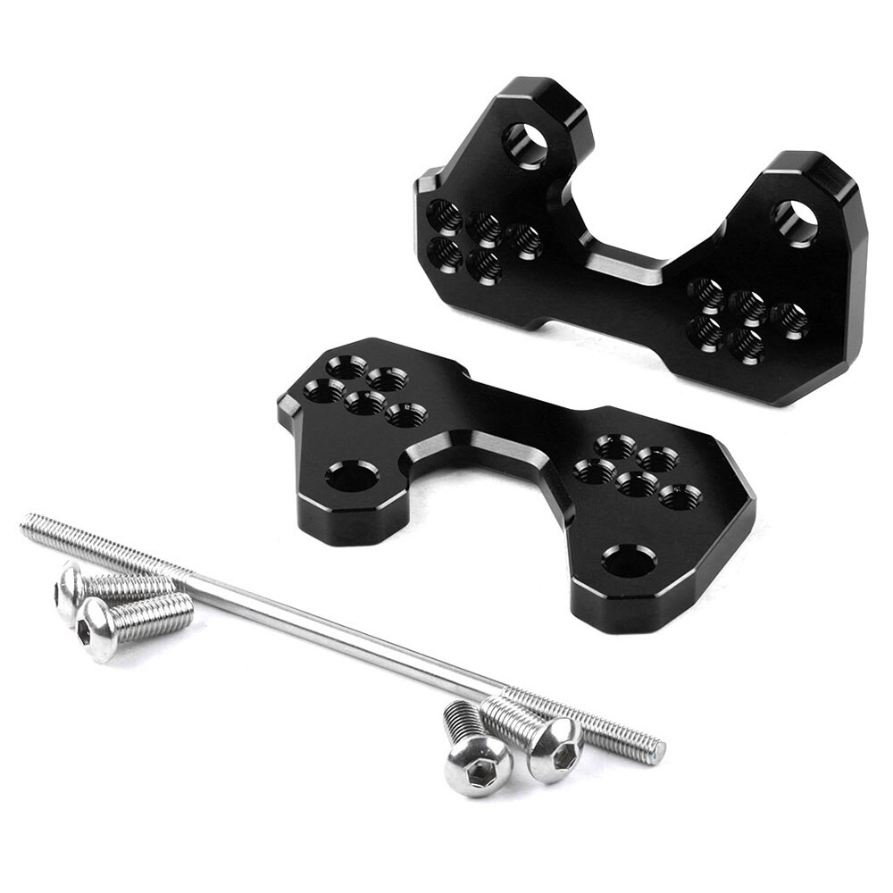 Motorcycle Adjustable Base Foot Pegs Rear for YAMAHA YZF R3 MT 03 MT03 YZF-R3 R25 Foot Peg Mount Bracket Parts: black