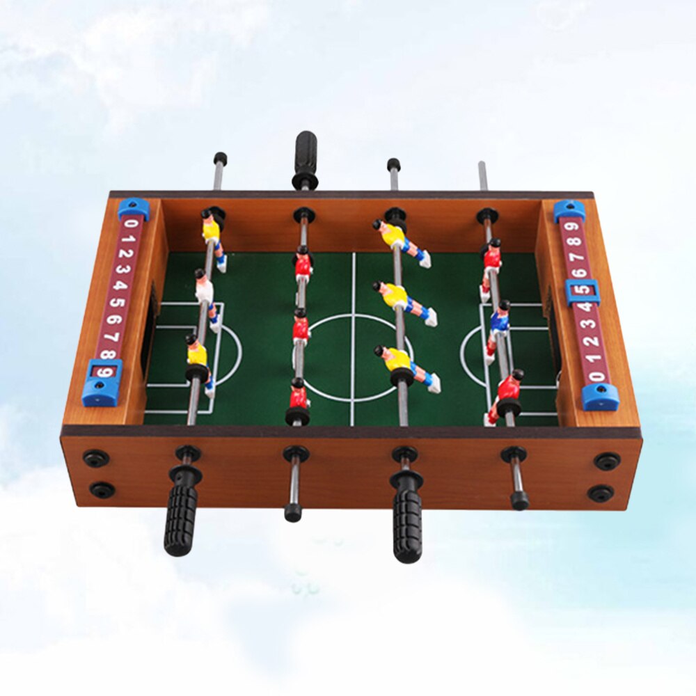 1 Pc MDF Four Shots Soccer Game Set Table Football Desktop Game Interactive for Kids