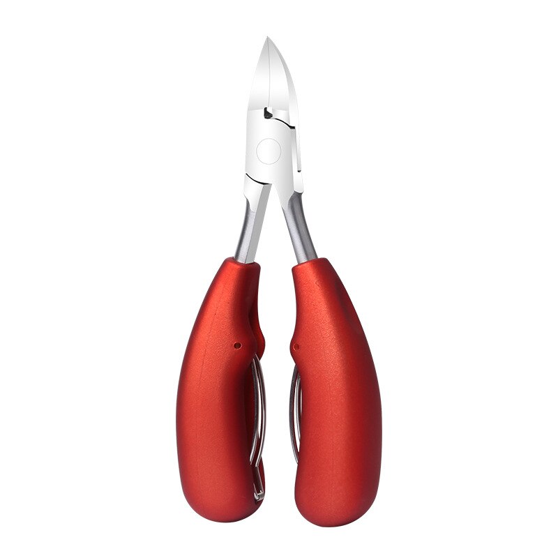 1Pcs Teen Nagelknipper Correctie Dikke Nagels Ingegroeide Teennagels Tangen Cutters Dode Huid Vuil Remover Pedicure Care Tool: red