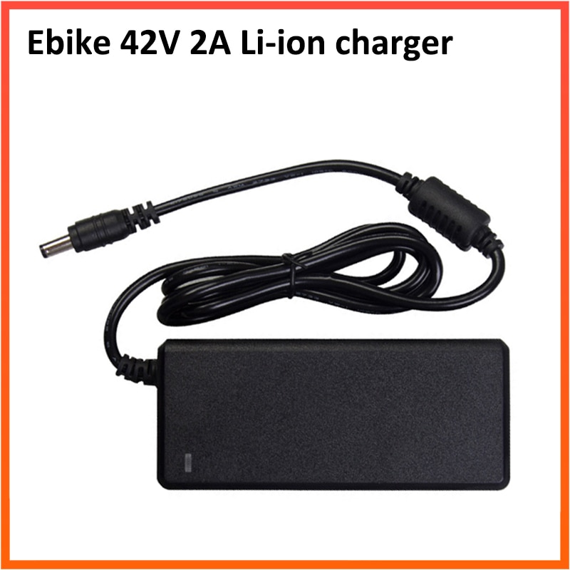 Ebike 42V 2A Battery charger for Electric Bicycle Charger E Bike Lithium Battery Smart Charger with DC2.1 Socket
