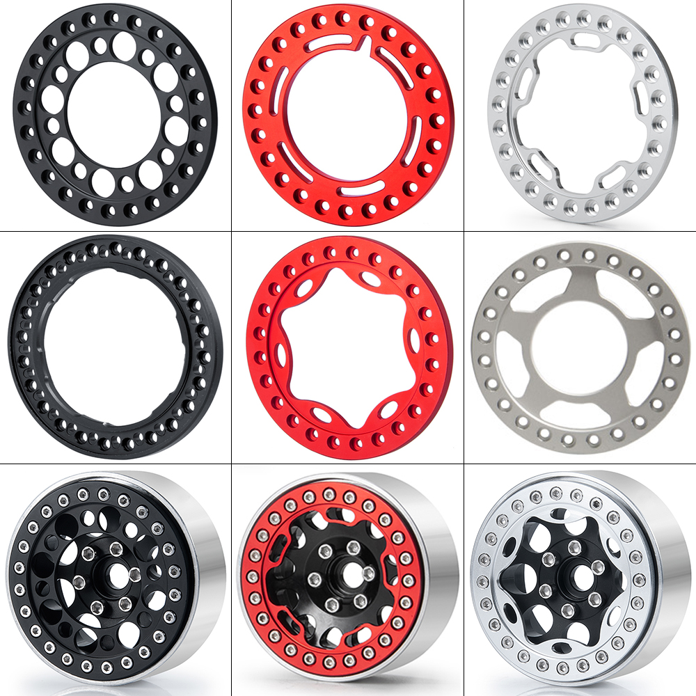 Set Di Cerchi Beadlock Da 2,2 Pollici Per Auto Cingolate RC 1/10 - Foto 6