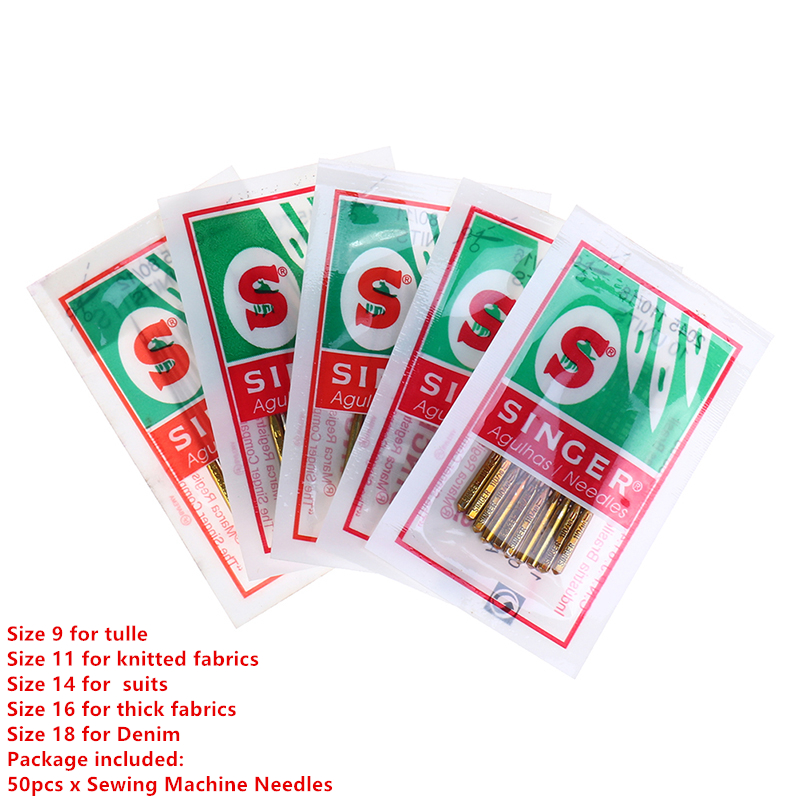 10/50pcs Singer Needles Sewing Needle Domestic Sewing Needle Multifunctional Electric Sewing Machine Titanium Plated Needle: Pinkish Grey
