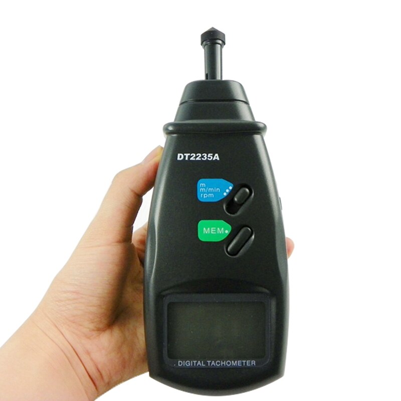 Precisie Digitale Contact Toerenteller 0.5-19,999 RPM LCD Auto Range RPM Snelheidsmeter Oppervlak Speed Tester 0.05-1999,9 m/min DT2235A