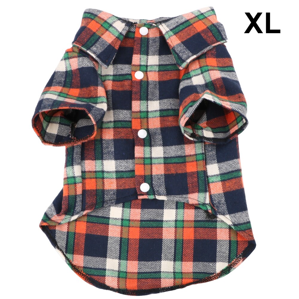 T-shirt à manches courtes en coton doux pour chien, vêtement pour animal de compagnie, chiot, chaton: Orange XL