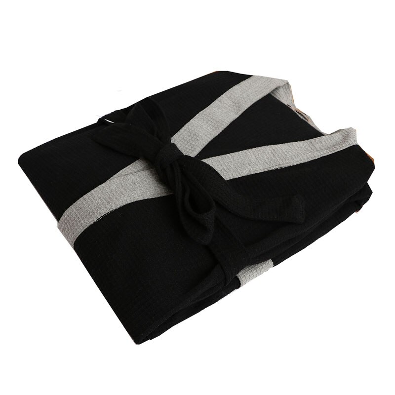 Albornoz de verano y otoño para hombre, ropa de dormir para hombre, 8XL, 7XL, 6XL, busto, 140cm, talla grande: Negro / 5XL