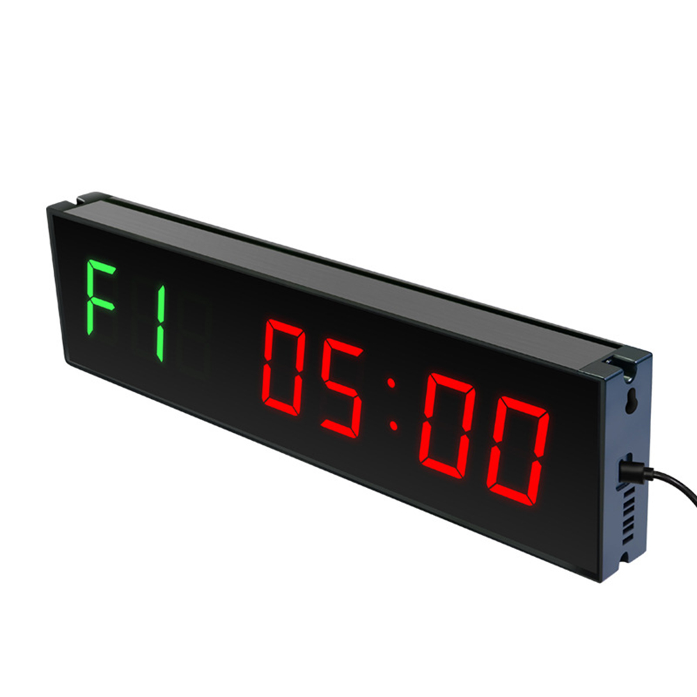 LED Interval Timer Type-C Plug-in Digitale Countdown Wandmontage Draadloze afstandsbediening Aluminiumlegering voor wedstrijdtraining