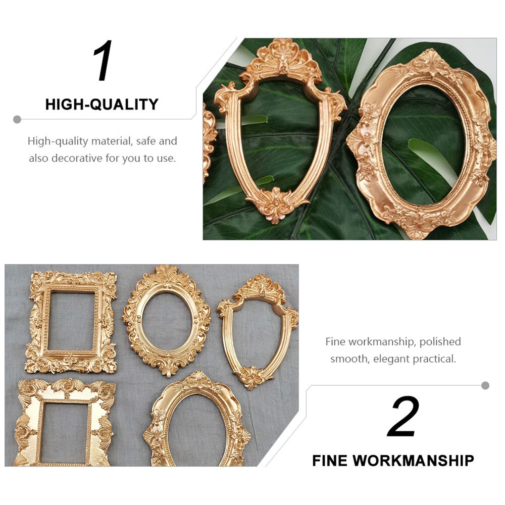 5pcs European Style Photo Frames Desktop Photo Frame Photo Props