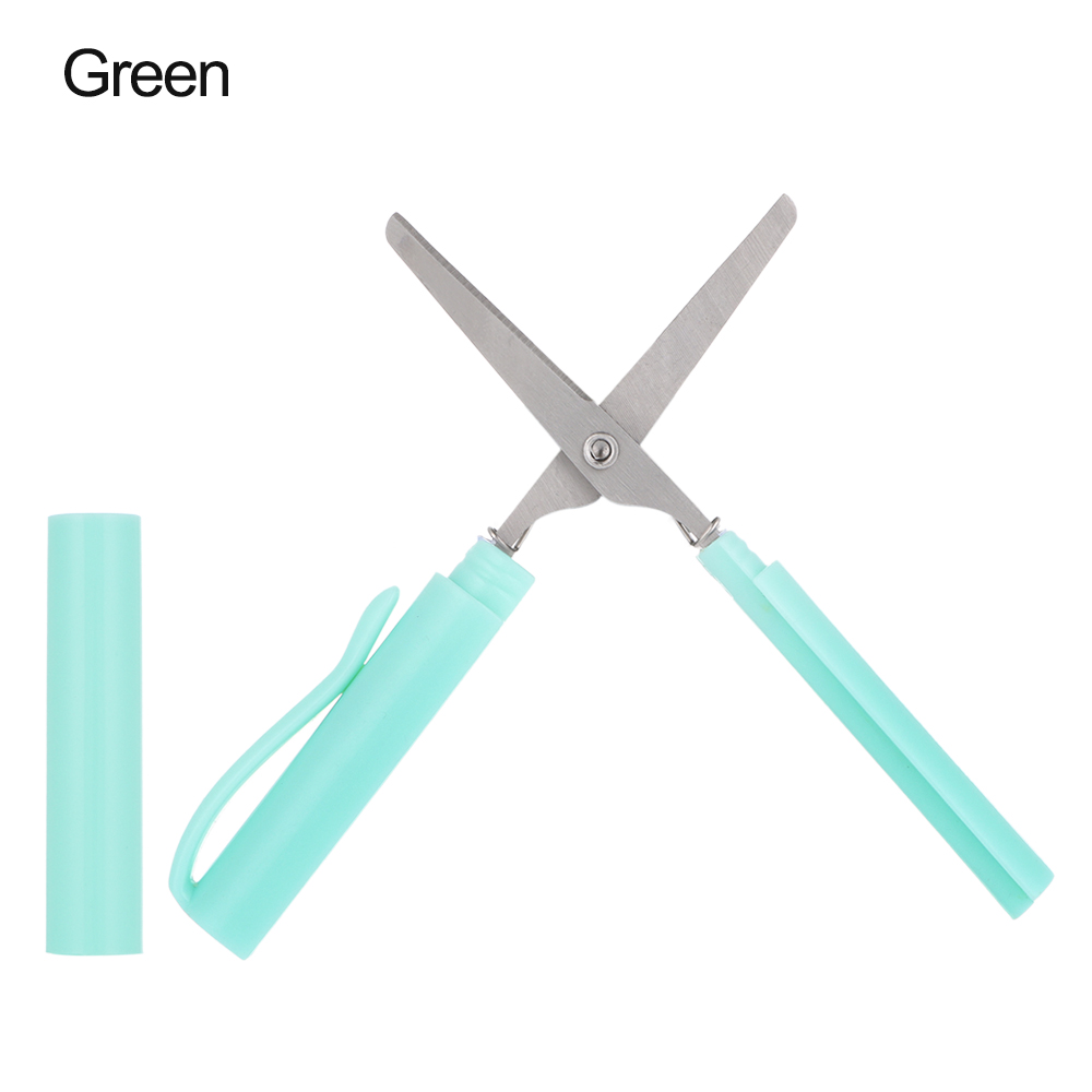 1Pc Kreative Stift bilden Schere Kawaii Multifunktions Falten Schere DIY Tragbare Papier-Schneiden Kunst Werkzeug Schule Büro Liefert: Gelb