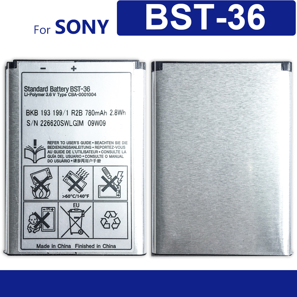 KiKiss Battery BST-36 780mAh For Sony Ericsson J300 K510i Z550a K310 J300C X0001 Z550C K320 K310i W200 Z550i Z558 K310c K510c