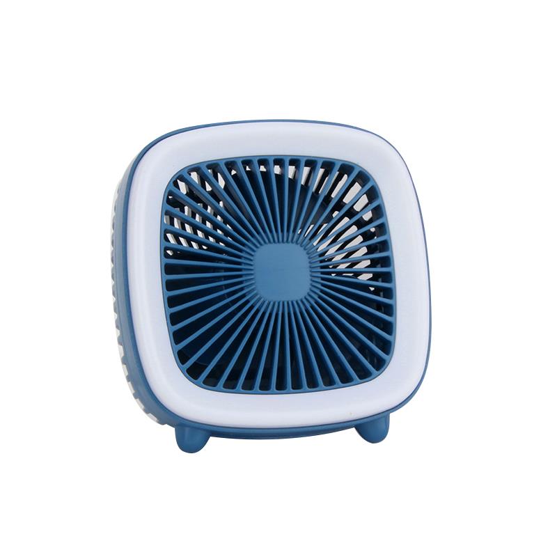 Mini USB Air Cooler Portable Air Conditioner Rechargeable Air Cooler Portable Desktop Air Cooling Fan Air Cooler Fan For Office: Blue