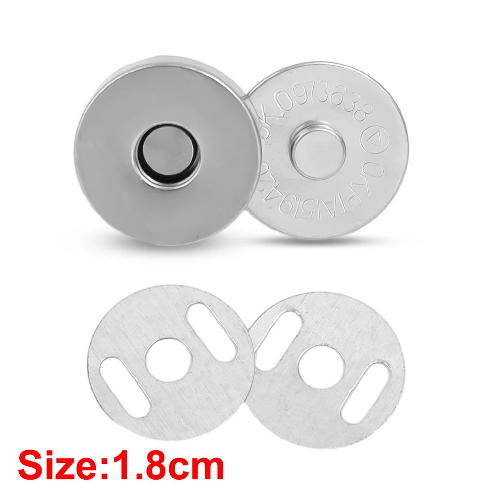 12-40 Uds. De cierre magnético Invisible, botones para bolso sin puntadas, cartera, abrigo, bolsos, hebilla magnética, piezas de equipaje de Metal, accesorios: M / Bronce