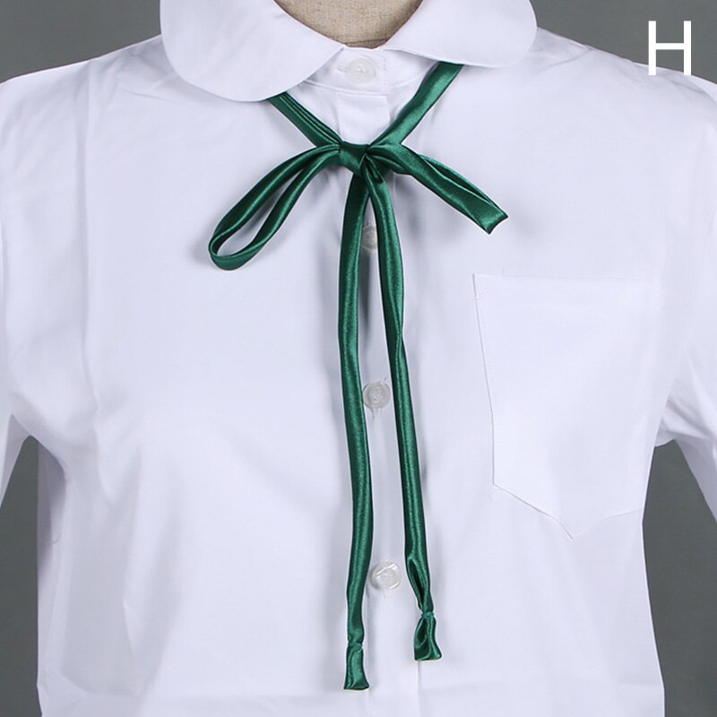 Japanese Style School Dresses Bow Tie For Girs Uniforms Bow Tie Suit Shirt Collar Accessories Collar Rope Students Necktie: H