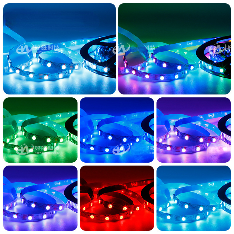 5Meter Ws2812/Sk6812 Flexibele S Vorm Led Strips Licht Voor 60/84Leds/M 6Mm Adresseerbare Full Color Rgb Led Pixels Tape Dc5/12V
