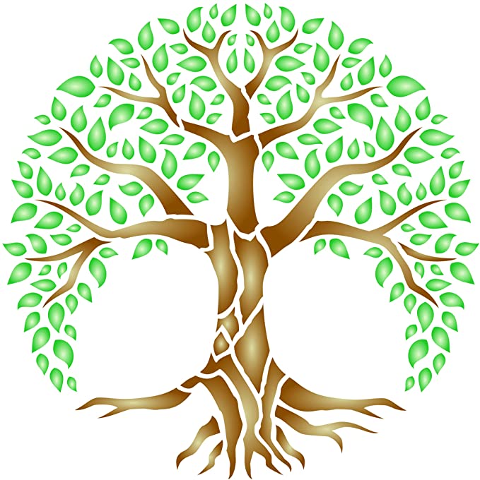 30 * 30cm size diy craft life Tree mold for painting stencils stamped photo album embossed paper card on wood, fabric,wall