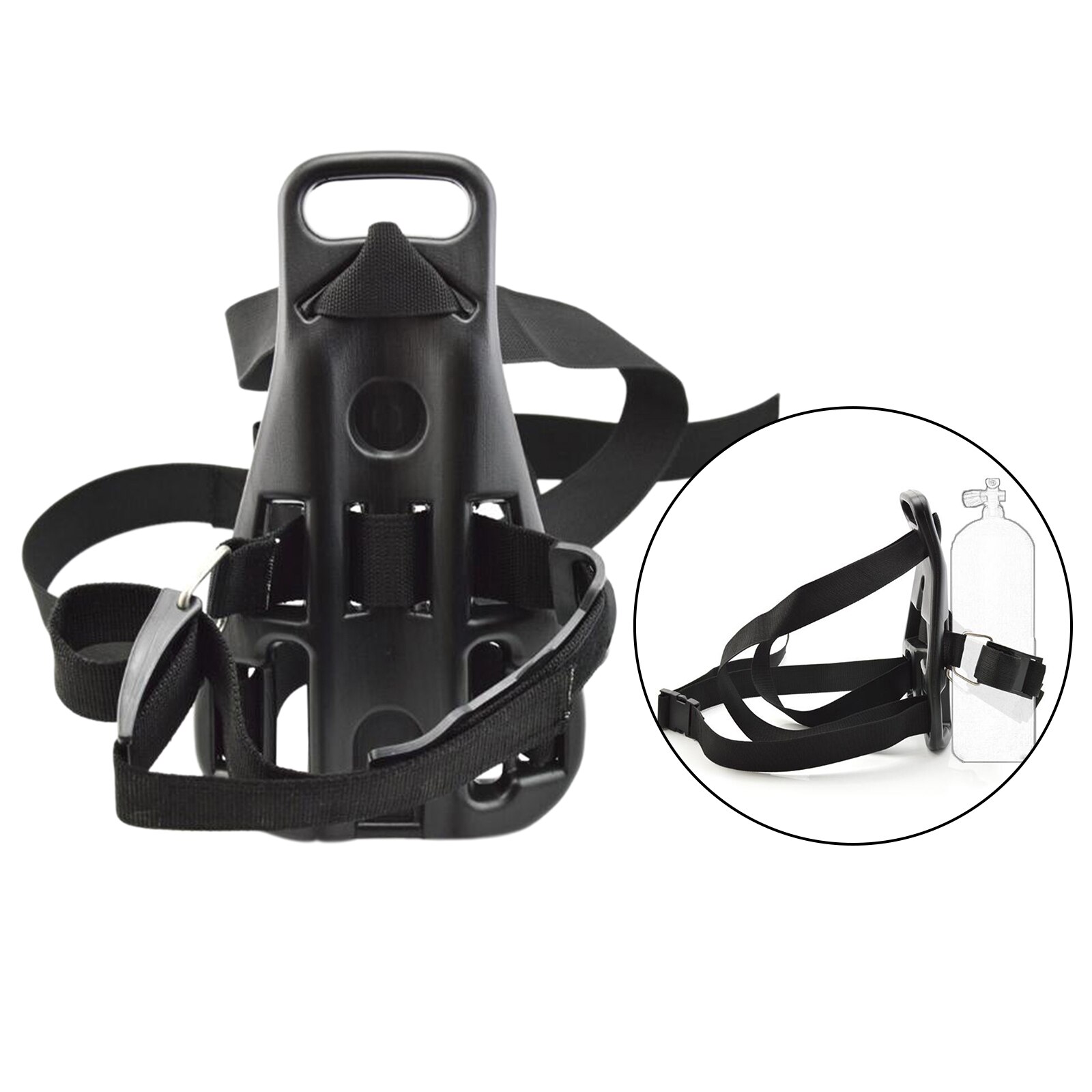 Scuba Diving Single Tank Backpack Bracket Gas Bottle Support Holder 14x9inch