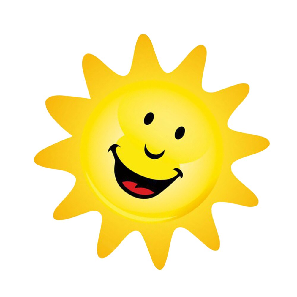 1PC Cartoon Sun Wallpaper Wall Sticker Wall Decoration Wall Decal for Kids Room Kindergarten