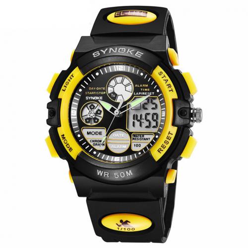 Waterdichte Digitale Analoge Elektronische Beweging horloge Dual Time Datum Alarm Lichtgevende Kid Jongen Meisje Polshorloge voor Jongens Meisjes me