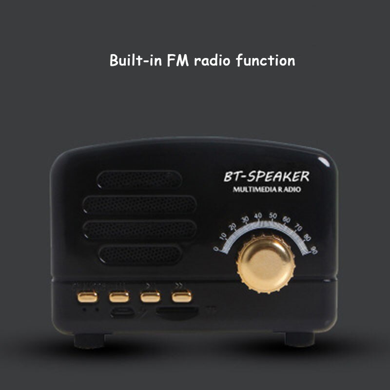 Fonograaf bluetooth speakers draadloze bluetooth speakers retro modieus familie moet kiezen: Bt01 zwarte