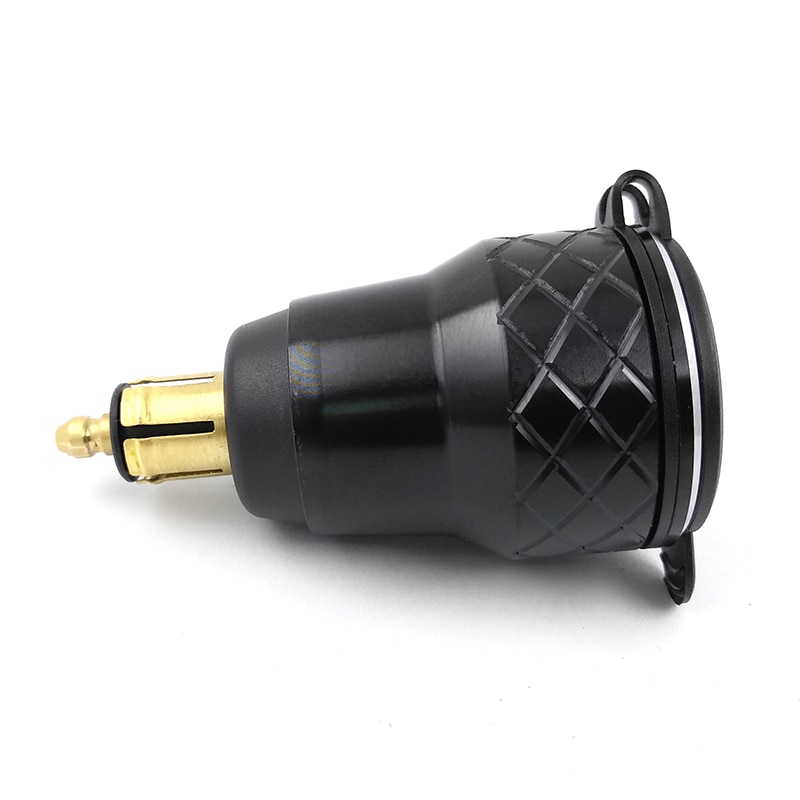 Cargador USB Dual para motocicleta BMW Triumph, Tiger, Ducati, voltímetro, QC3.0 DIN, carga rápida 3,0, color negro, a USB