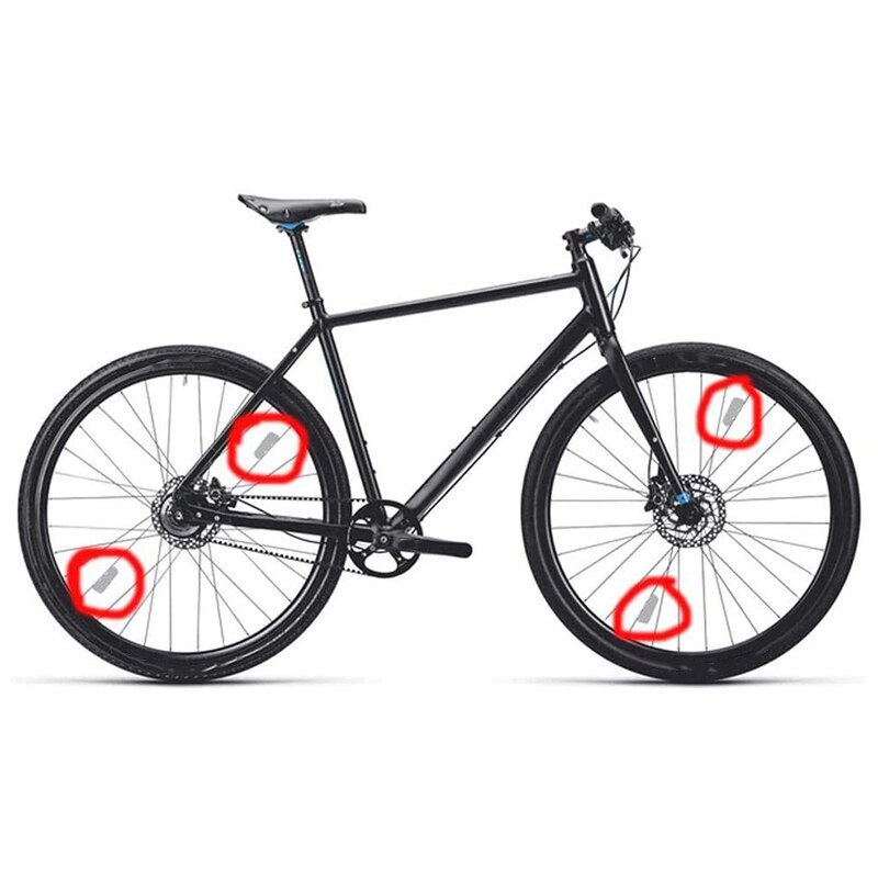 16 Stck Fahrrad Sicherheit Pailletten Fahrrad Reifen Sicherheit Reflektoren Reflektierende Streifen Licht Aufkleber
