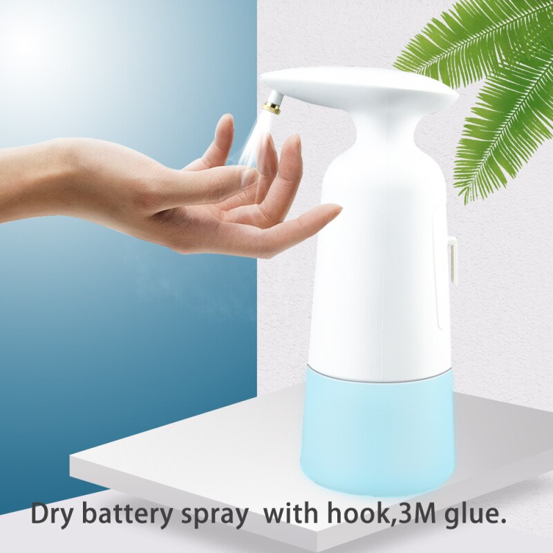 Soap Dispenser Hand Foaming Spray Sanitizer Touchless Battery Operated Liquid Soap Dispensers 350ML Automatic Soap Dispenser: Spray type