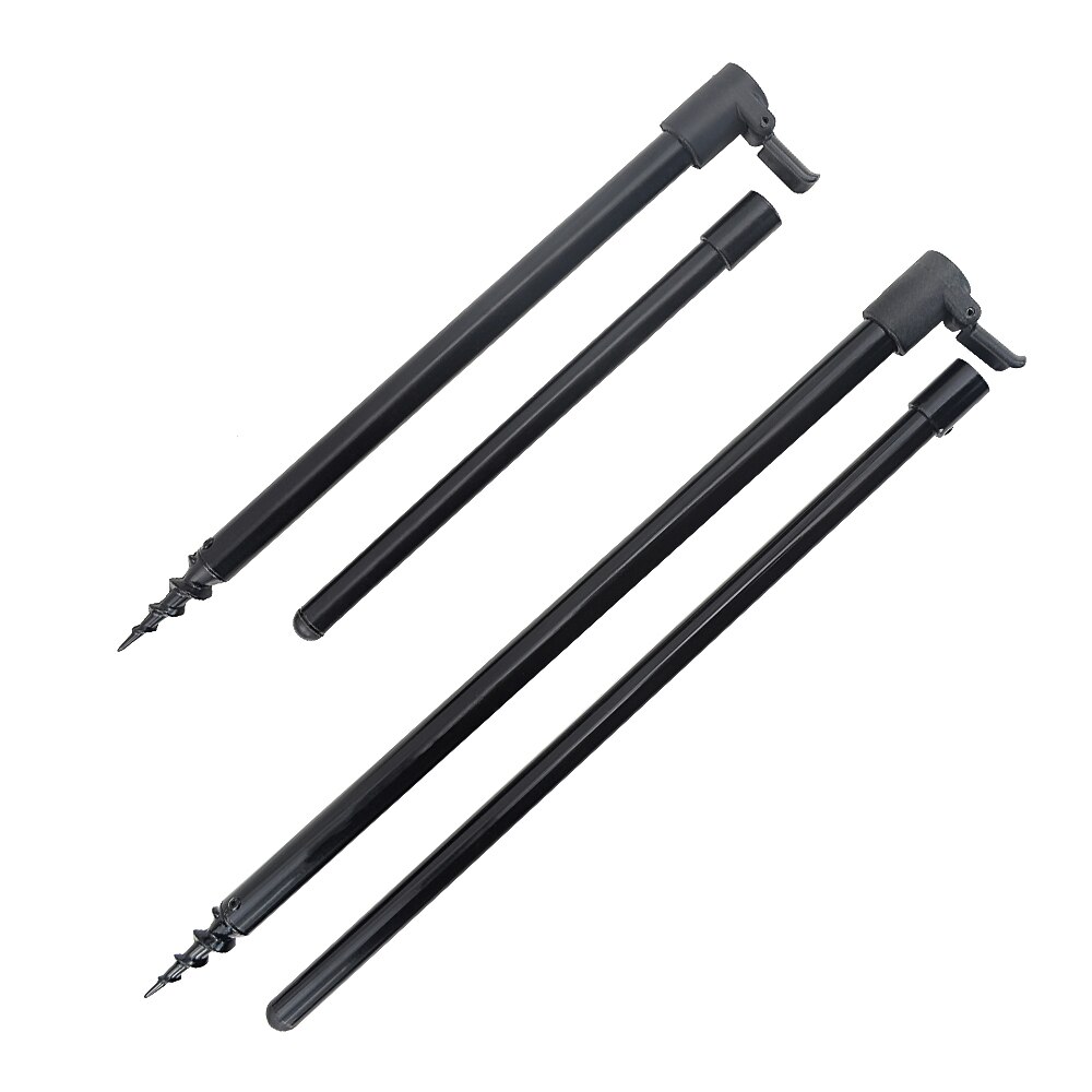 2 stk karpe fiskebank pinde bankstick aluminium stang pod støtte fiske tilbehør