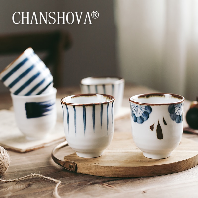 Chanshova 35/200 Ml Traditionele Chinese Stijl Handbeschilderde Keramische Theekopje China Porselein Kleine En Grote Koffie Thee Cups H291