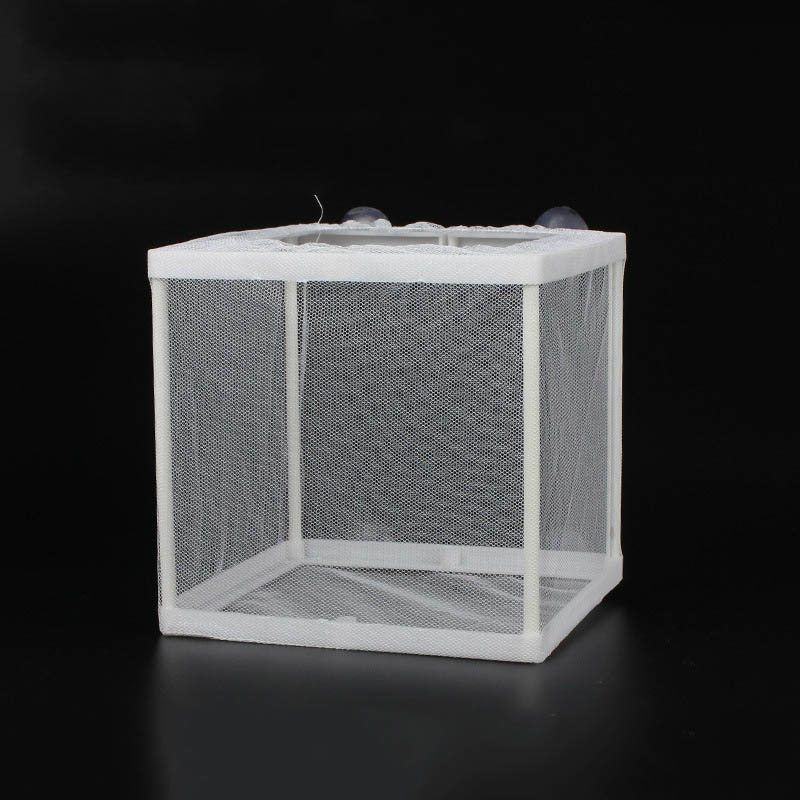 Aquatic Pet Hatchery Isolation Mesh Box Fish Breeding Incubator Hanging Net Bin Fish Tank Separate Container Aquarium Supplies: Type 1 S