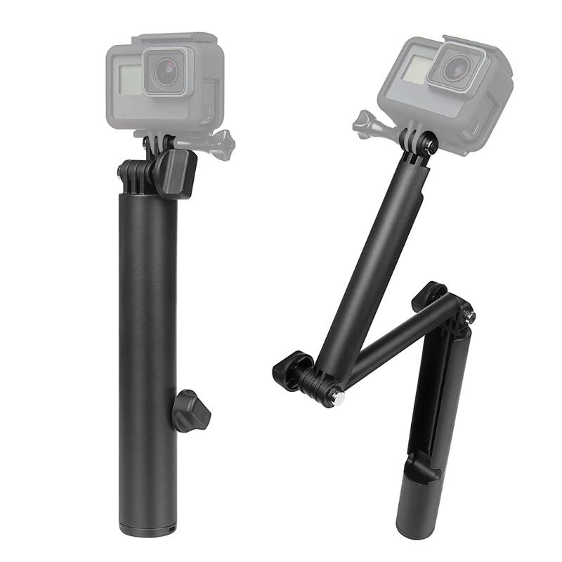 Waterdichte 3 Manier Grip Monopod Voor Gopro Hero 7 6 5 Sessie SJ4000 Xiaomi Yi 4K Camera Go Pro selfie Stick Met Statief Kit