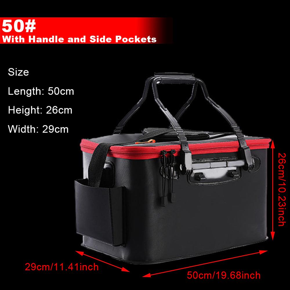 Seau pliable – Seau de pêche – Convient pour le camping, la randonnée, le jardinage et le lavage de voiture – Vert forêt – 20 l