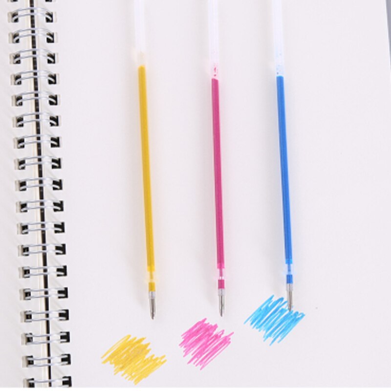 Juego de plumas de Gel con purpurina, Set de 12/16/18/24/36/48 colores, pluma de fluoresencia pastel para escritura de colorear, graffiti Diy para estudiantes