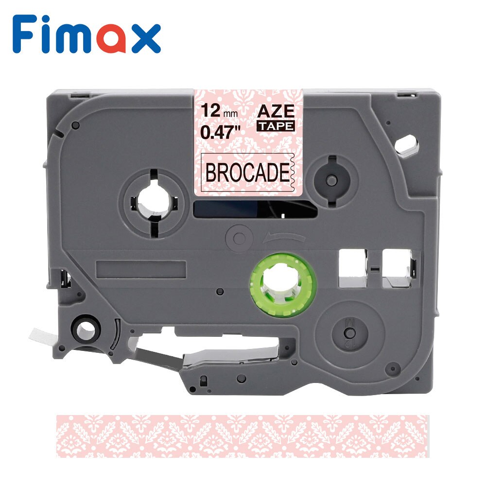 Fimax tze231 Tze-231 tz tape Multicolor Pattern 12mm Compatible for Brother p-touch printer Tz-231 TZ231 for Brother label Maker: Pink Brocade Backgro