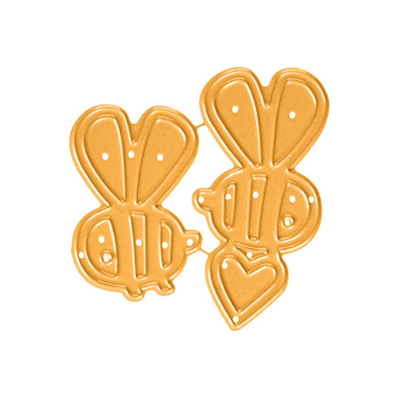 YaMinSanNiO Bee Metal Cutting Dies Heart Dies Scrapbooking Die Cuts for Cards Making DIY Animal Crafts Stencil: Default Title