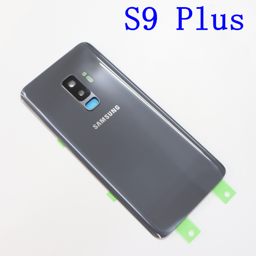 Samsung Della Copertura Posteriore Della Batteria per Samsung Galaxy S9 Più S9 + G965 SM-G965F G965FD S9 G960 SM-G960F G960FD Posteriore Posteriore cassa di Vetro: S9 Plus gray