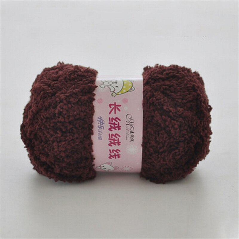 Soft Smooth Baby Wool Yarn Knitting Velvet Yarn Thick Fiber Cotton Crochet Yarn Hand Knitting Cashmere Yarn Thread: 671930