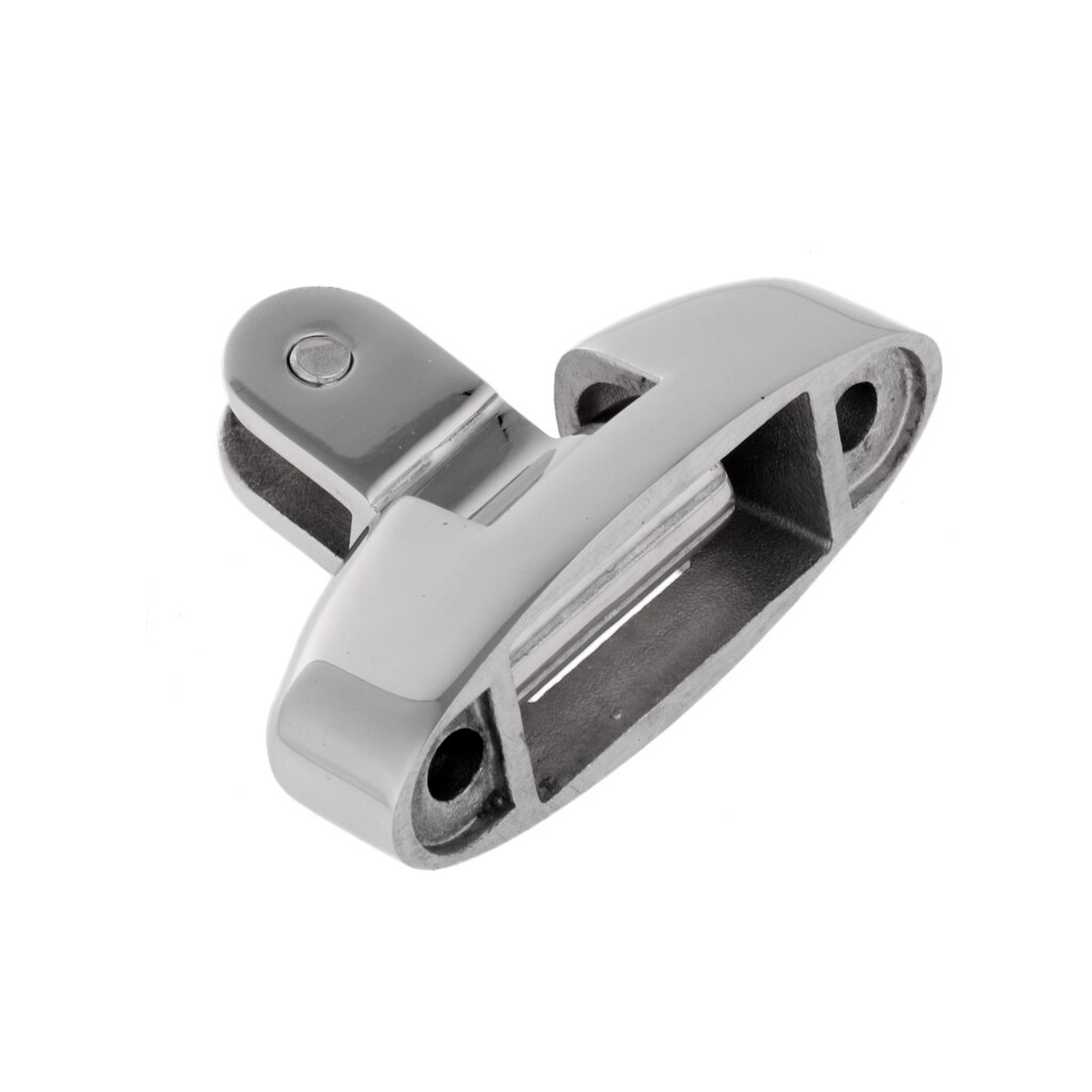 Kayak Canoe Boat 1 Pair Stainless Steel Swivel Deck Hinge with Rubber Pad Bimini Top Fitting for Fishing Boat Canoe Accessories