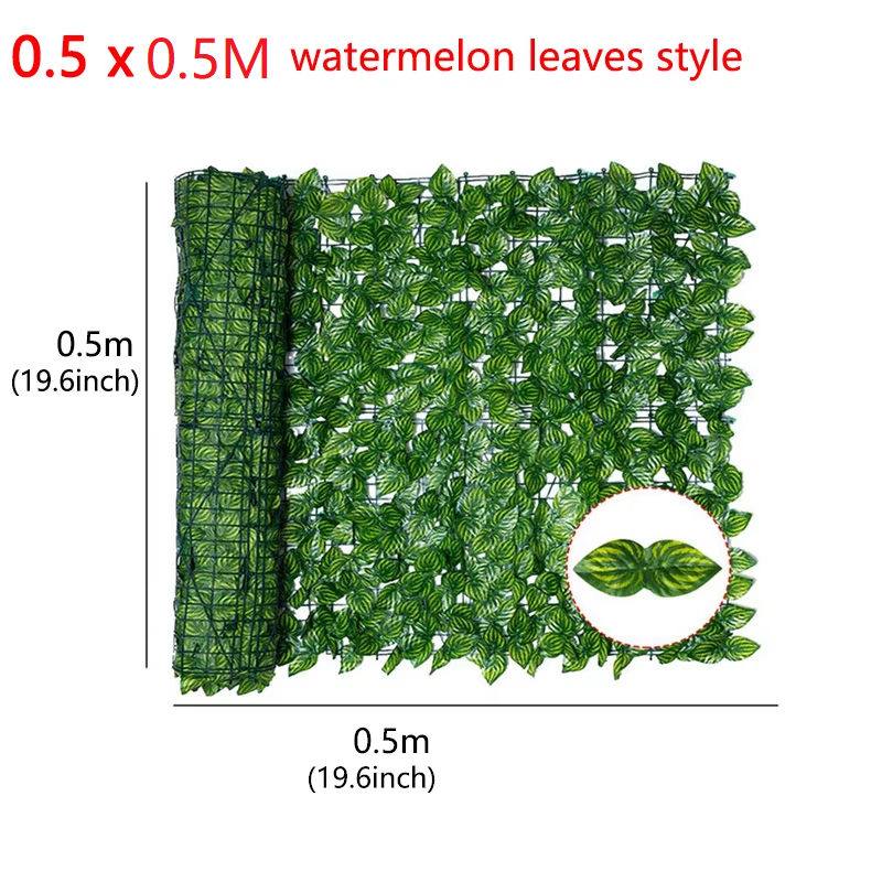 Artificial Leaf Privacy Fence Roll Privacy Fence Simulated Green Leaf Wall Landscaping Outdoor Garden Backyard Balcony Decor: MINT GREEN